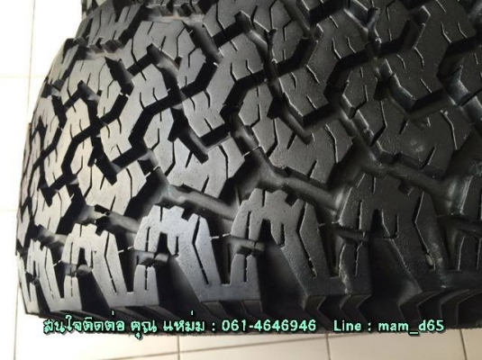 ขายยาง All BF 265-70 R16 ปลายปี 2011 ดอกยางลึก 1.1 ซม. ติดหนวดกุ้ง ไม่บวม ไม่แตกลายงา ไม่มีปะ ไม่บั้ง ดอกเสมอทั้ง 4 เส้น ขายยาง All BF 265-70 R16 ปลายปี 2011 ดอกยางลึก 1.1 ซม. ติดหนวดกุ้ง ไม่บวม ไม่แตกลายงา ไม่มีปะ ไม่บั้ง ดอกเสมอทั้ง 4 เส้น