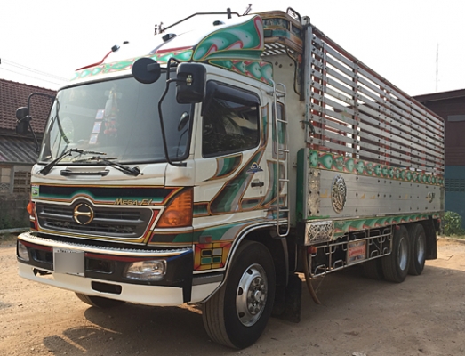 ขาย HINO MEGA FL1J 220 ปี 49 เพลาเดียว กระบะมิเนียมยาว 7.50 เมตร สภาพเดิม