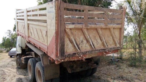 สิบล้อ มิตซู 270ยูโร ปี55 ดั้มสามมิตแท้ สภาพดีสวยบางเดิมพร้อมใช้ เล่มทะเบียนพร้อมโอน