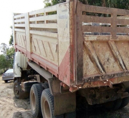 สิบล้อ มิตซู 270ยูโร ปี55 ดั้มสามมิตแท้ สภาพดีสวยบางเดิมพร้อมใช้ เล่มทะเบียนพร้อมโอน