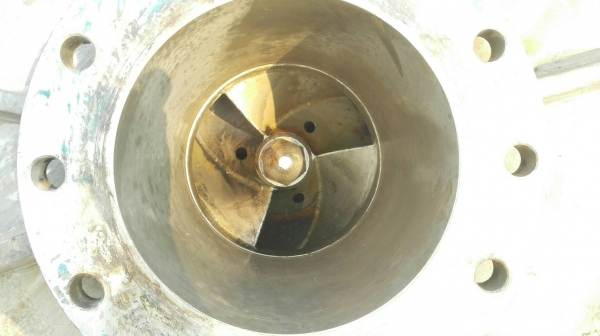 Sell> หัวปั้มน้ำสแตนเลส เข้า 10"- 8" ใช้กับมอเตอร์ 75 HP. สภาพสวยสดใหม่วิ่งเงียบพร้อมใช้งาน