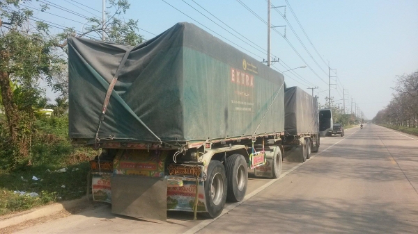 ขาย ผ้าใบคลุม รถล่อง