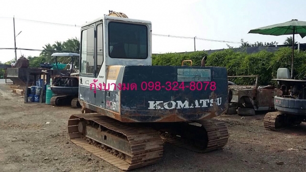 ขายรถแบ็คโฮ Komatsu PC60 รุ่น 6 เครื่องเดิม ปั๊มเดิม ใบแทรคใหญ่ บูมปลายยาวพิเศษ เอกสารซื้อขาย