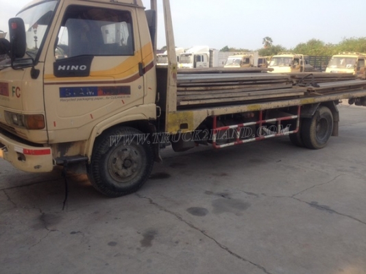6 ล้อ HINO พื้นเรียบ รุ่นรถFC2W 120 แรงม้า กระบะยาว ยาว5.50 เมตร