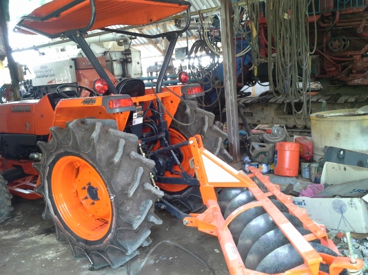 ขาย คูโบต้า L4508 ใบดันหน้าใหม่ ยางหลังใหม่ ฝานพรวน 5*22