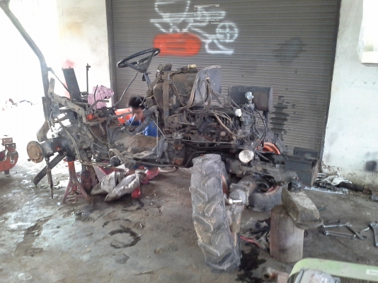 ขาย คูโบต้า L4508 ใบดันหน้าใหม่ ยางหลังใหม่ ฝานพรวน 5*22