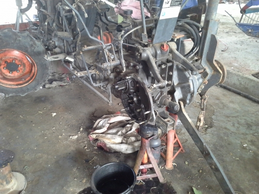 ขาย คูโบต้า L4508 ใบดันหน้าใหม่ ยางหลังใหม่ ฝานพรวน 5*22