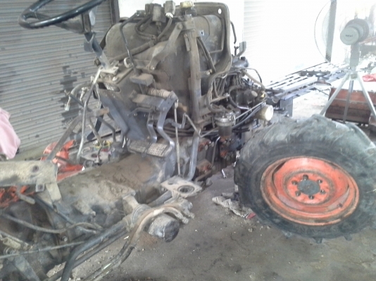 ขาย คูโบต้า L4508 ใบดันหน้าใหม่ ยางหลังใหม่ ฝานพรวน 5*22