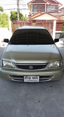 TOYOTA SOLUNA1.5E Auto ยี่ห้อ  Toyota รุ่น  SOLUNA ปี2000  รถบ้านแท้ๆเลยครับไม่ใช่พ่อค้า เครื่องดี แน่นๆ วิ่งมา 30000 กว่าโล เครื่องเสียงใช้งานได้ปกติ กระจกไฟฟ้า  ล้อ w work ขอบ 15  ยาง 195/55/15 ปี 2014 ใหม่เลยครับ ระบบน้ำมันใช้พร้อมกับแก๊ส ติดแก๊ส LPG เ