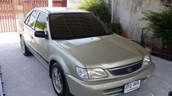 TOYOTA SOLUNA1.5E Auto ยี่ห้อ  Toyota รุ่น  SOLUNA ปี2000  รถบ้านแท้ๆเลยครับไม่ใช่พ่อค้า เครื่องดี แน่นๆ วิ่งมา 30000 กว่าโล เครื่องเสียงใช้งานได้ปกติ กระจกไฟฟ้า  ล้อ w work ขอบ 15  ยาง 195/55/15 ปี 2014 ใหม่เลยครับ ระบบน้ำมันใช้พร้อมกับแก๊ส ติดแก๊ส LPG เ