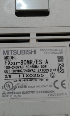 PLC Fx3u-80MR/ES-A ของใหม่ PLC Fx3u-80MR/ES-A ของใหม่