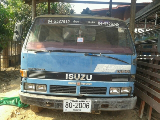 ขาย 6 ล้อ NPR 115 แรง พร้อมตู้นวดข้าว ไทยเส็ง 5 ฟุต รถสวยทะเบียนพร้อมโอน