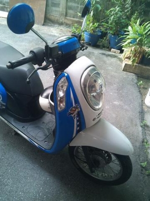 หลุดจำนำ มีสำเนาเล่ม  honda scoopy 110i ปี56 หัวฉีดไฟฟ้า