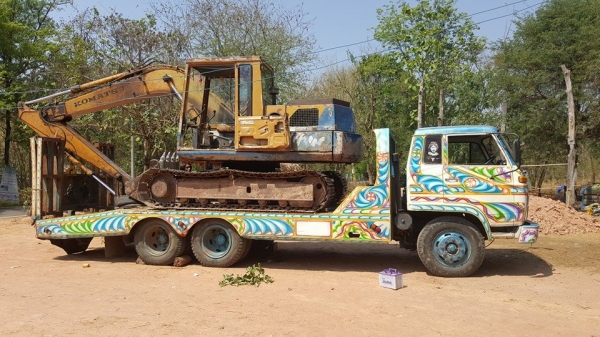 ขายรถ10ล้อ1เพลา เทรลเลอร์ อีซูซุ JCM 165 เครื่อง6BD1 แชชซีสวยระบบหางลากรถเกี่ยว เอกสารเล่มทะเบียนครบ