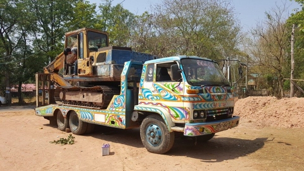 ขายรถ10ล้อ1เพลา เทรลเลอร์ อีซูซุ JCM 165 เครื่อง6BD1 แชชซีสวยระบบหางลากรถเกี่ยว เอกสารเล่มทะเบียนครบ