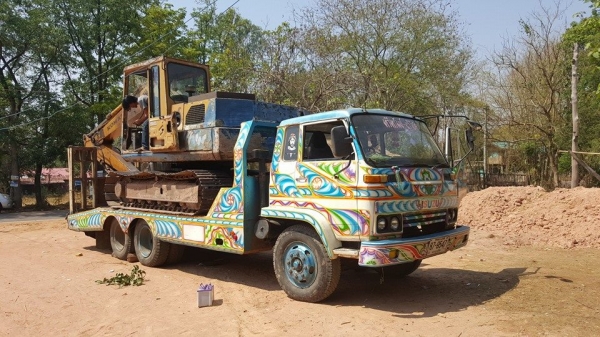 ขายรถ10ล้อ1เพลา เทรลเลอร์ อีซูซุ JCM 165 เครื่อง6BD1 แชชซีสวยระบบหางลากรถเกี่ยว เอกสารเล่มทะเบียนครบ