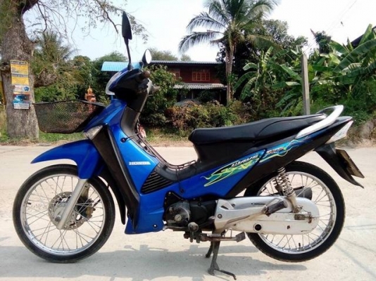 Honda wave 125 s สตาร์ทมือ รถปี 49 เอกสารทะเบียนโอนลอยครบ ภาษี พรบ 2559