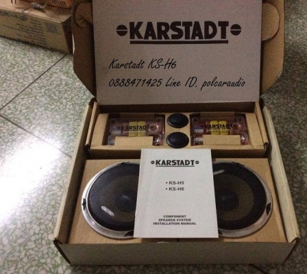 ลำโพง 6นิ้ว 2 ทาง แยกชิ้น Karstadt KS-H6