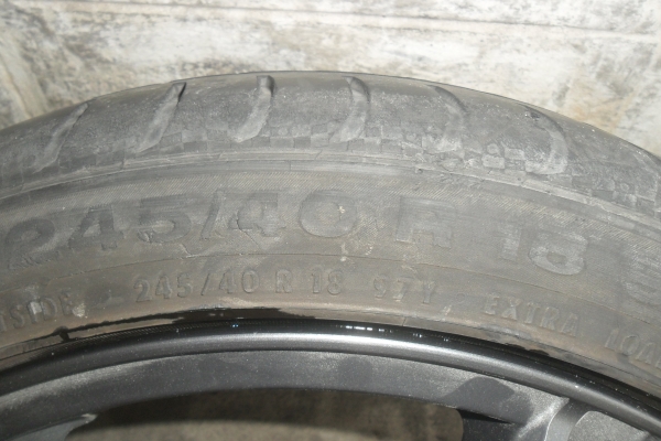 ล้อแม็ก18นิ้ว6รุ หน้า8.5หลัง10 พร้อมยาง สวยๆ 4 ล้อ ราคา 10900 บาท