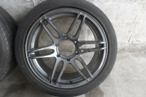 ล้อแม็ก18นิ้ว6รุ หน้า8.5หลัง10 พร้อมยาง สวยๆ 4 ล้อ ราคา 10900 บาท