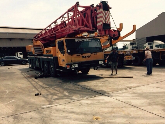 ขายรถเครน SANY ขนาด 50 ตัน มี 4 คัน ปี 58 ชั่วโมง 2,000 เอกสารเล่มทะเบียน