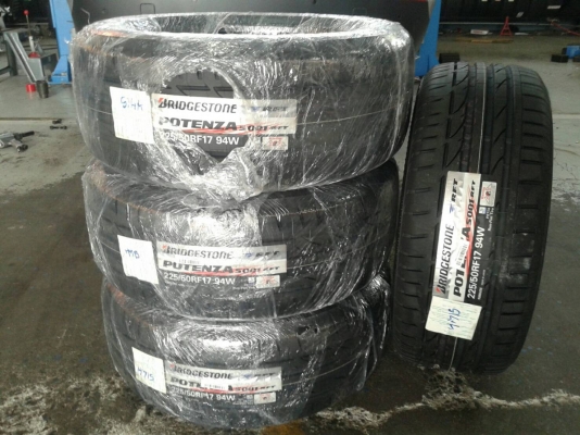 ยาง BRIDGESTONE POTENZA S001 RFT 225/50R17 ราคาพิเศษ