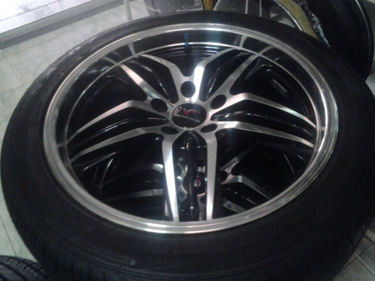 แม็กแท้ yachiyoda ขอบ18  5รู114 พร้อมยางใหม่