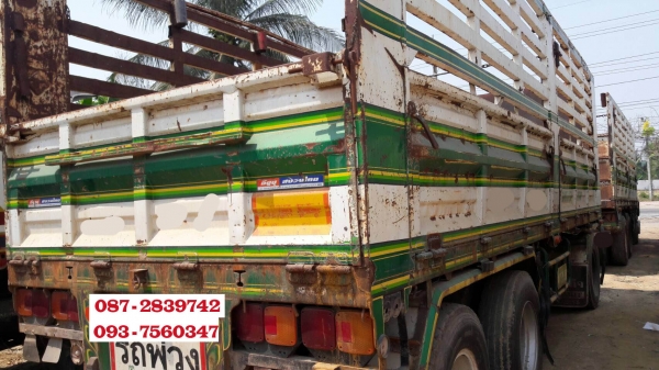 ขายรถบรรทุกไม่ดั้มพ์ 22 ล้อ (แม่ 2 เพลา / ลูก 3 คาน) ขายรถบรรทุกไม่ดั้มพ์ 22 ล้อ (แม่ 2 เพลา / ลูก 3 คาน)