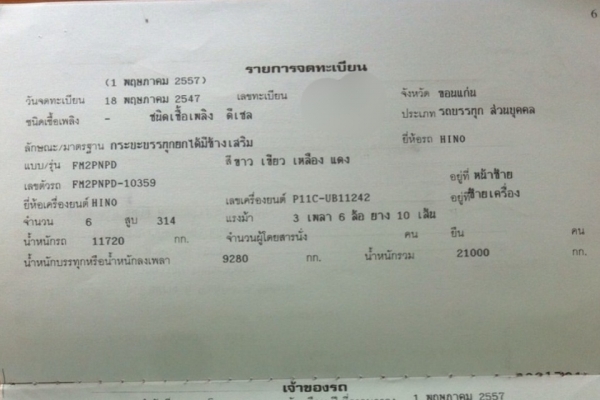 ขาย HINO 320 พ่วงแม่ลูก กระบะเหล็กคอกเกษตรดั๊ม รถปี 47