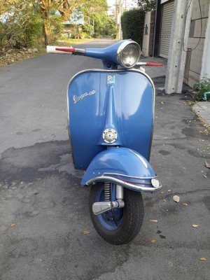 ขาย Vespa 64 อินเดีย หัว 59 พร้อมทะเบียนแท้โอนขนส่ง สีทำมาใหม่ไม่มีผุสภาพสวยมาก ขาย Vespa 64 อินเดีย หัว 59 พร้อมทะเบียนแท้โอนขนส่ง สีทำมาใหม่ไม่มีผุสภาพสวยมาก