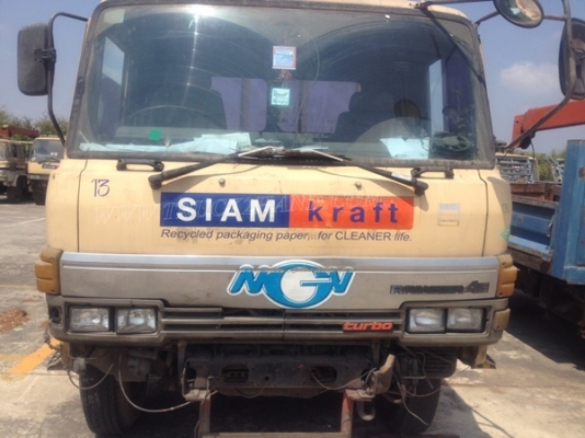 HINO 6 ล้อ พื้นเรียบ รถFD165B  195 แรงม้า