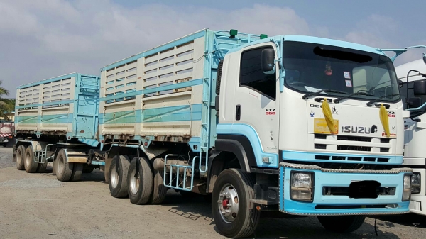 รถบรรทุกสิบล้อ Isuzu 360 แรงม้า ปี 56 กระบะดั้มท์ สหมิตรสวนแตง วิ่ง 182,+++ กม. รถสด สวย สภาพเดิม พร