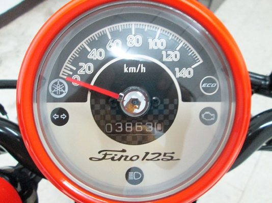 (โอนฟรี) ขาย New Fino 125I ปี 2015 ล้อแม็ก ไมล์แท้ 3863 กม ตัวใหม่ล่าสุด เครื่องหัวฉีดประหยัดน้ำมัน สภาพสวยเดิมๆ มีกุญแจรีโมท+กุญแจสำรอง สีดำ ราคา 39900 บาท