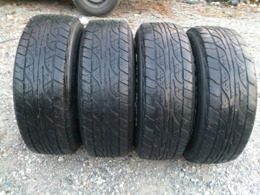 ขายแม็ก 6 รูขอบ15 พร้อมยาง DUNLOP 225/70R15 ยางปี09 สวยๆ จำนวน 1 ชุด