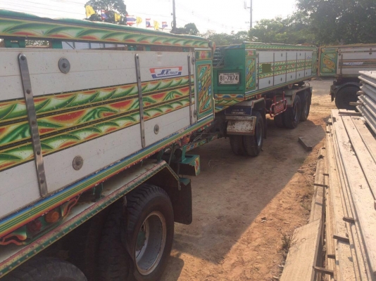 ขายรถพ่วงแม่-ลูก HINO Serie500 แท้จากห้าง เครื่อง NGV 360 แรงม้า กระบะ ต่ออู่ ST นครปฐม ตัวลูก 3 เพลา เล่มพร้อมโอน