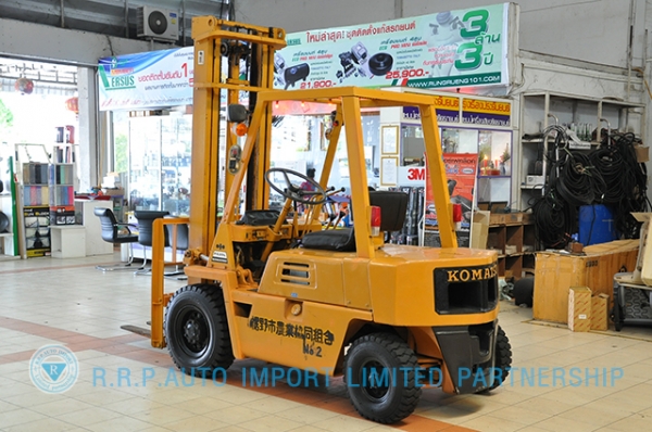 ขายรถโฟล์คลิฟท์มือสอง KOMATSU รุ่น FG20-100266 ราคา 155,000 บาท นำเข้าจากประเทศญี่ปุ่น 100\% ไม่เคยใช้งานในประเทศไทย