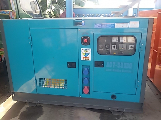 ขายเครื่องปั่นไฟรุ่นใหม่ ขนาด25kvaพร้อมตู้เก็บเสียงเทนอก