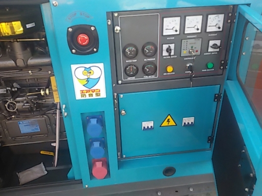 ขายเครื่องปั่นไฟรุ่นใหม่ ขนาด25kvaพร้อมตู้เก็บเสียงเทนอก