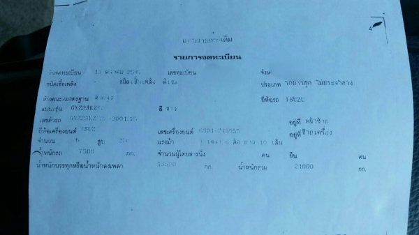 รถอีซูซุ 10 ล้อ หัวลาก GXZ  270 แรงม้า. ปี 47.  ( ขาย เฉพาะหัว. )   สนใจติดต่อ   081 - 6079515