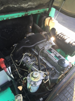 ขาย ฟอล์คลิฟต์ 2.5 ตัน MITSUBISHI FD25 รถมือ 2 นำเข้าจากญี่ปุ่น  เสา 4.5 เมตร