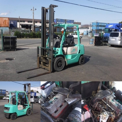 ขาย ฟอล์คลิฟต์ 2.5 ตัน MITSUBISHI FD25 รถมือ 2 นำเข้าจากญี่ปุ่น  เสา 4.5 เมตร