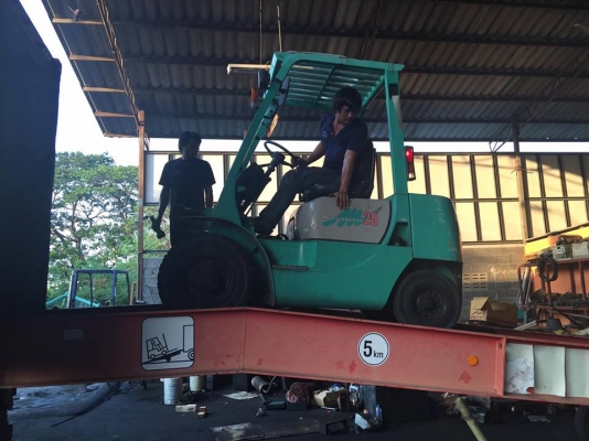 ขาย ฟอล์คลิฟต์ 2.5 ตัน MITSUBISHI FD25 รถมือ 2 นำเข้าจากญี่ปุ่น  เสา 4.5 เมตร