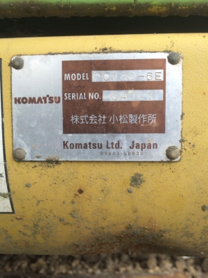 รถแบคโฮ KOMATSU PC120-6E