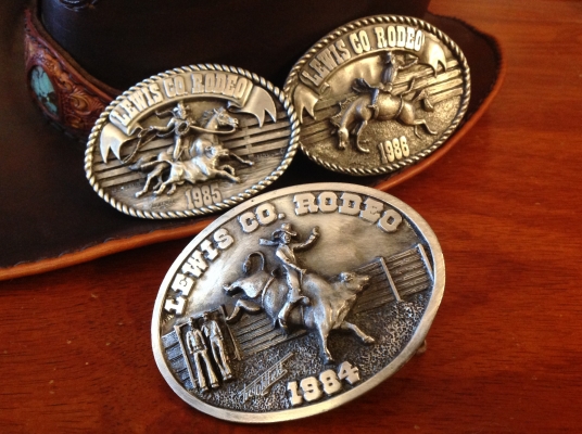 ขายหัวเข็มขัด LEWIS CO RODEO, PEWTER SERIES 1984,1985,1986 Limited Edition หัวละ