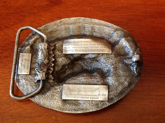 ขายหัวเข็มขัด LEWIS CO RODEO, PEWTER SERIES 1984,1985,1986 Limited Edition หัวละ