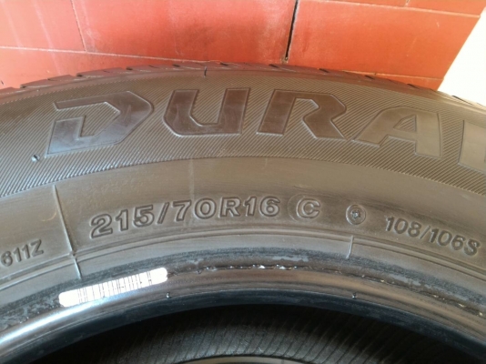 ขายยาง บริสโตน  215 x 70 x 16  สภาพป้ายแดง