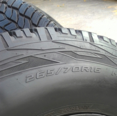 ขาย ยางCOOPER 265/70/16 MADE IN USA  พร้อมล้อหยดน้ำLENSO