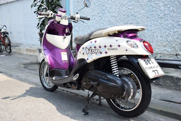 Fino 2012 รถบ้านแท้ เล่มทะเบียนชุดโอนภาษีพรบครบ ทะเบียนสวย