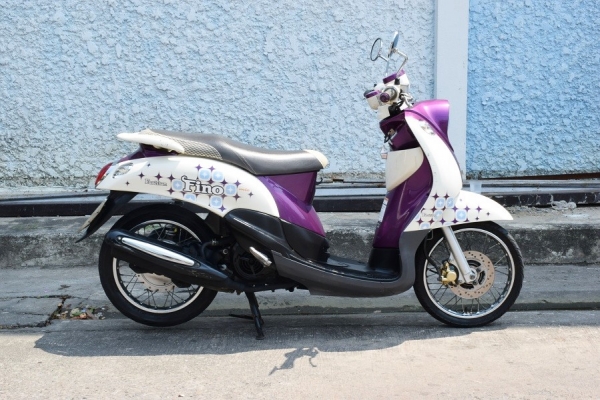 Fino 2012 รถบ้านแท้ เล่มทะเบียนชุดโอนภาษีพรบครบ ทะเบียนสวย