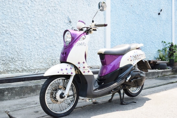 Fino 2012 รถบ้านแท้ เล่มทะเบียนชุดโอนภาษีพรบครบ ทะเบียนสวย